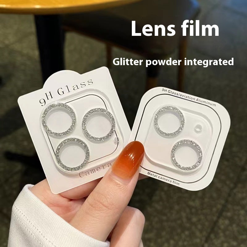 Cell Phone Rhinestone Integrated Lens Protector
