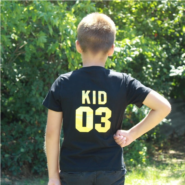 T-shirt à manches courtes pour parents et enfants
