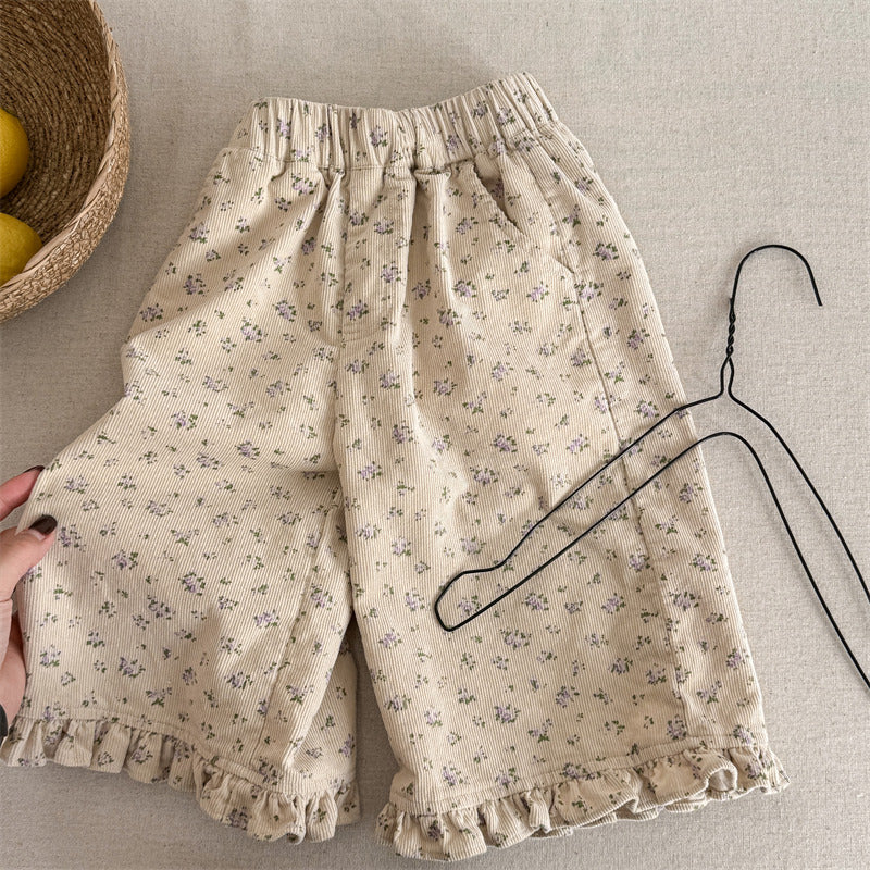Neuvième Filles Corduroy Pantalons Casual