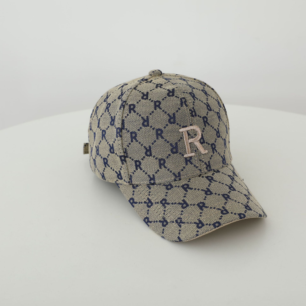 Lettre R unicolore entièrement imprimé Brodé réglable Casual Bowler Baseb