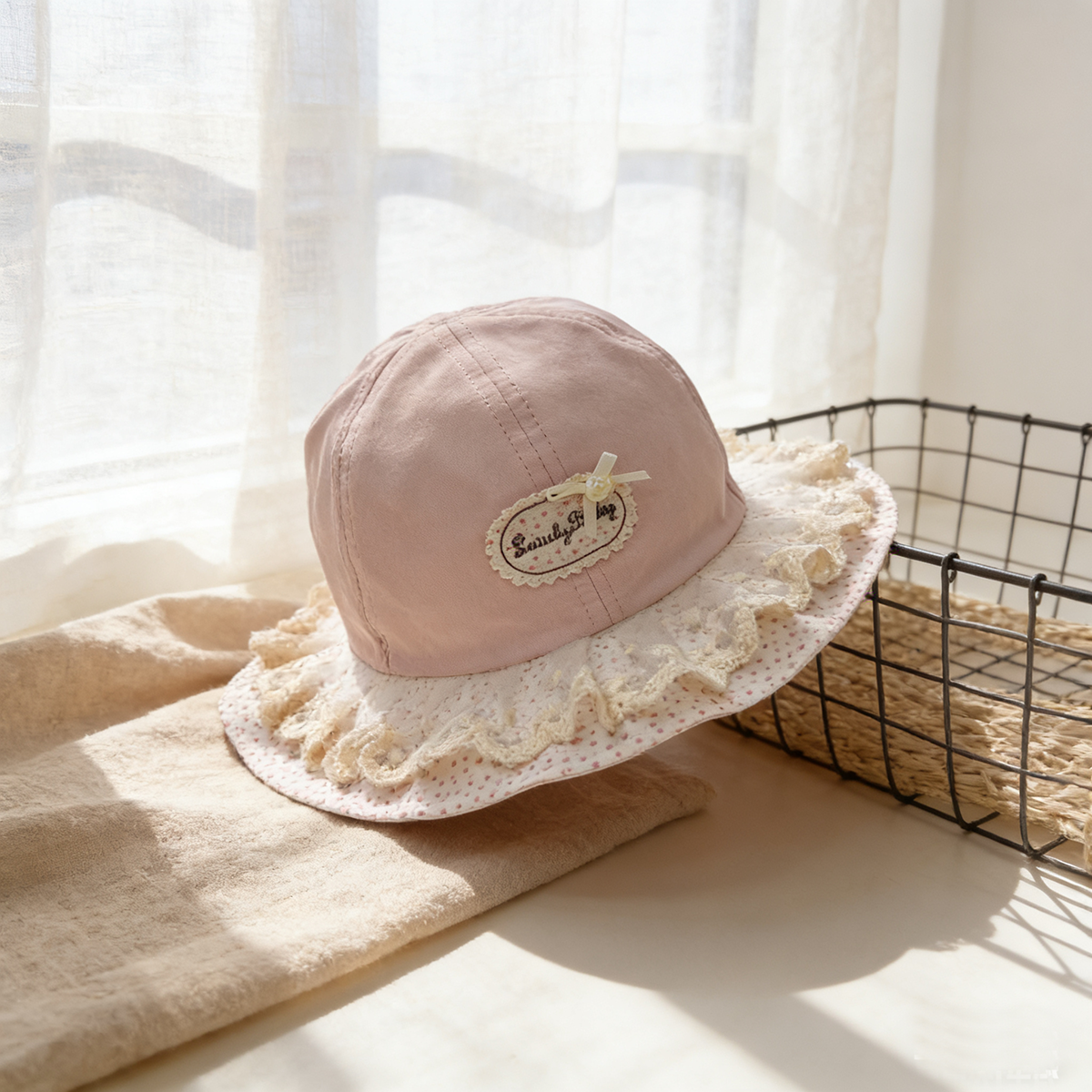 Lettre de couleur unique pour enfants Broded Label Floral Print Séchage rapide Léger Et