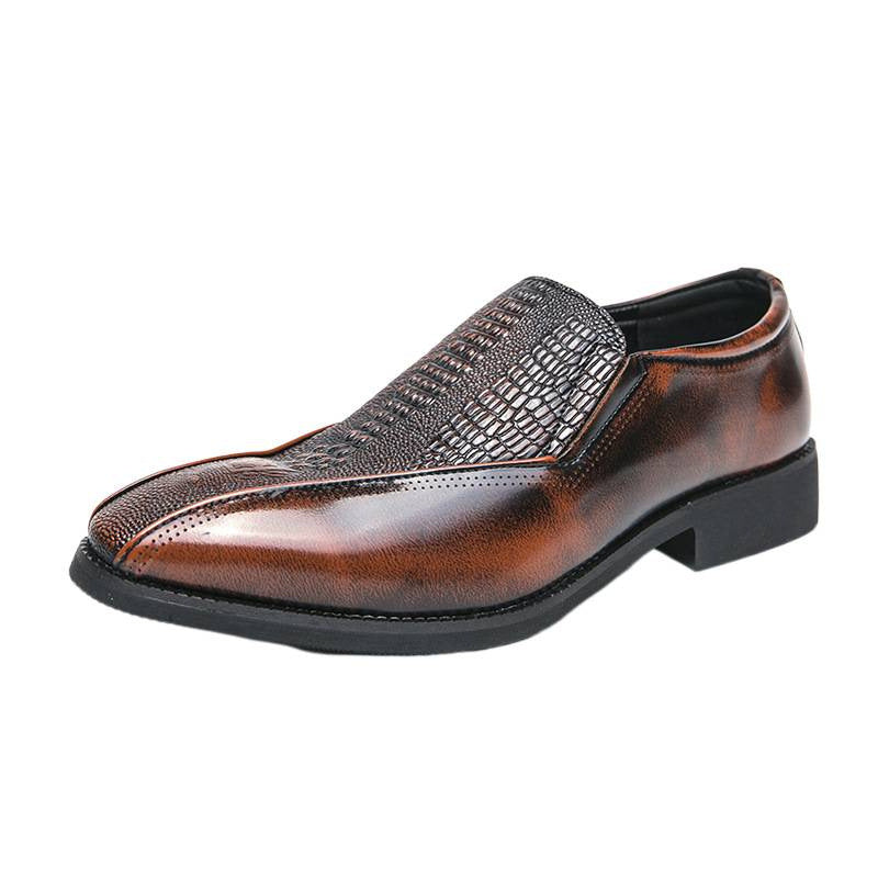 Loafer Trendy Retro British Slip-on Chaussures en cuir