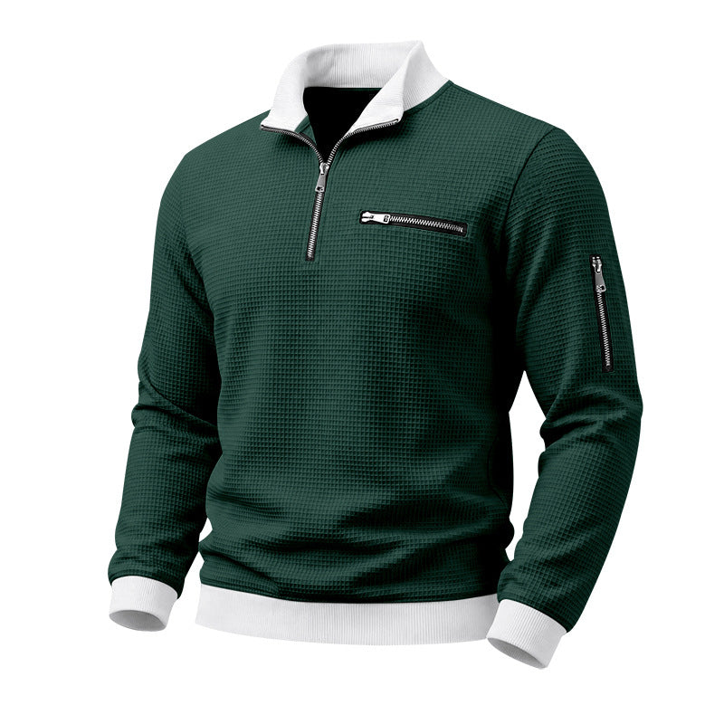Hommes Relaxed-fit Casual Stand-collar Hoodie