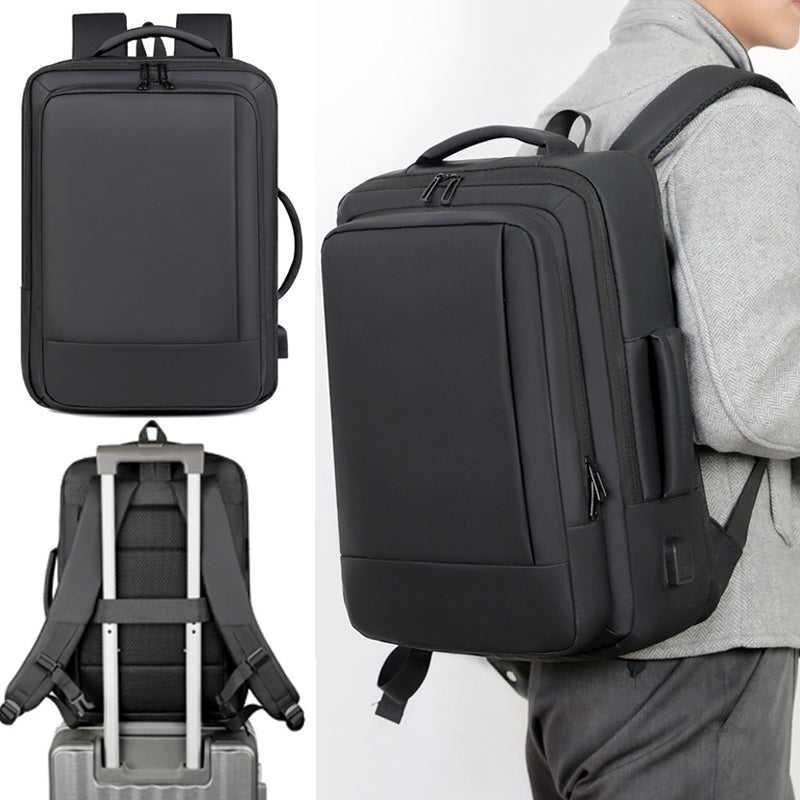 Sac à dos pour ordinateur portable 16 pouces Etanche USB Rucksack Grand sac à bagages de voyage