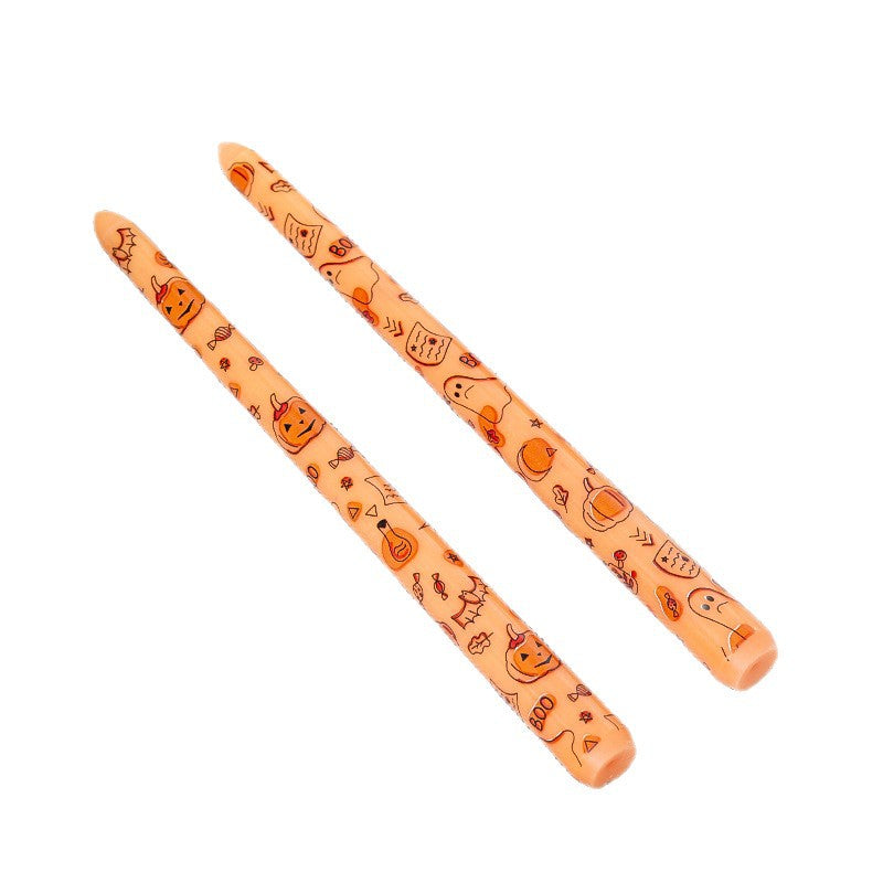 Décoration d'Halloween Ambiance Petits Cadeaux Soy Wax Imprimé Rod Wax Creative Pumpkin Candl