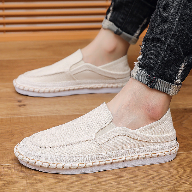 Hommes Casual Loafers Chaussures de toile respirant style traditionnel Beijing