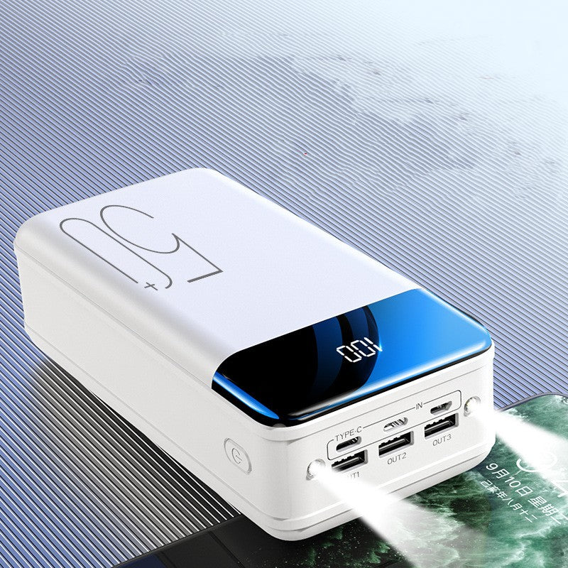 Banque de recharge de grande capacité 50000 MA Trois sorties Trois entrées à charge rapide