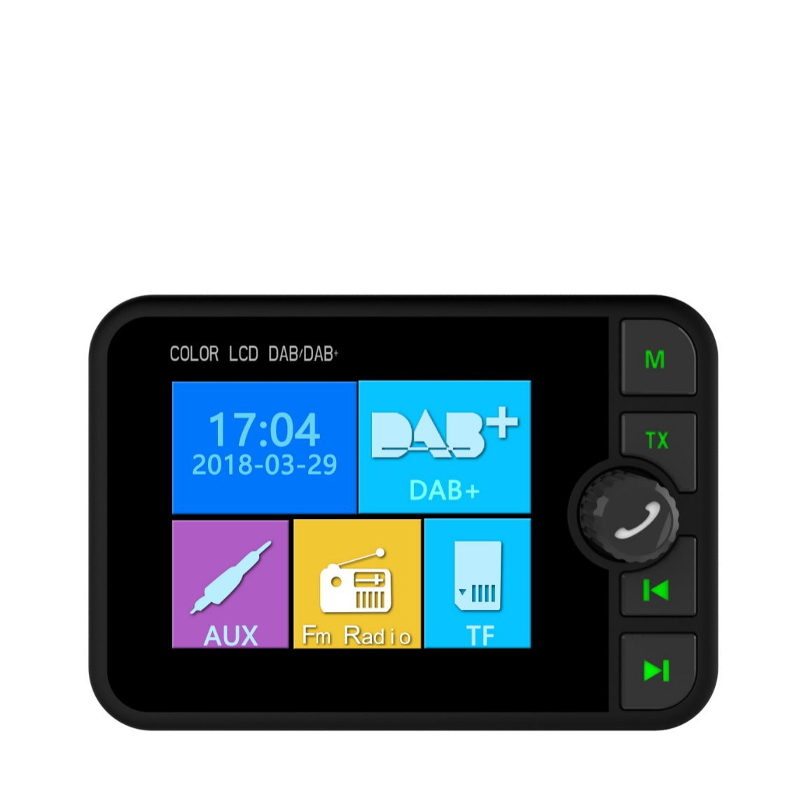 Station européenne écran couleur populaire voiture DAB récepteur numérique Bluetooth MP3 multifonction