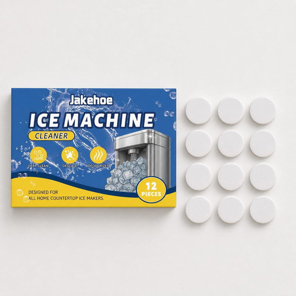 JAKEHOE Ice Maker nettoyant les comprimés