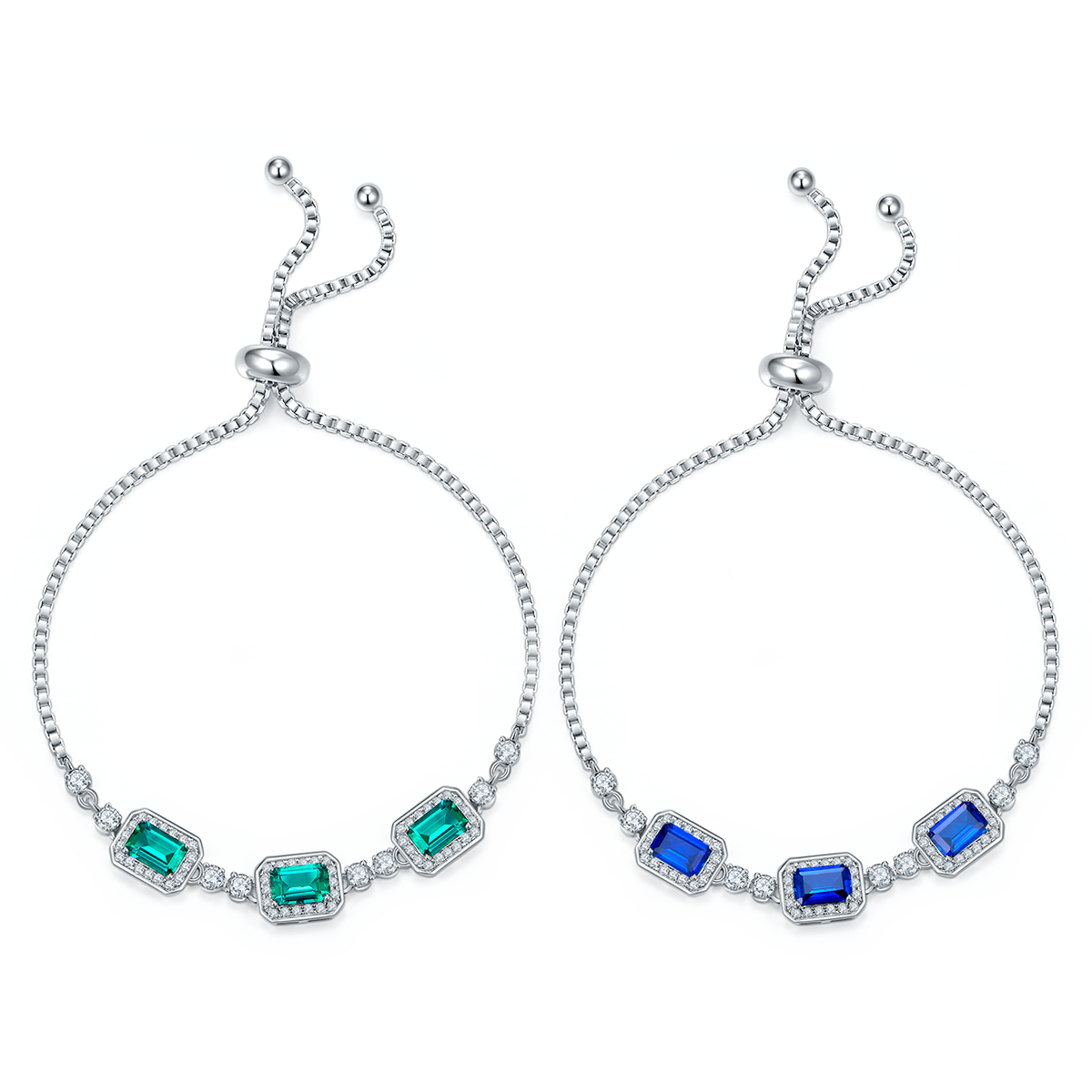 S925 Bracelet Bolo réglable en argent sterling