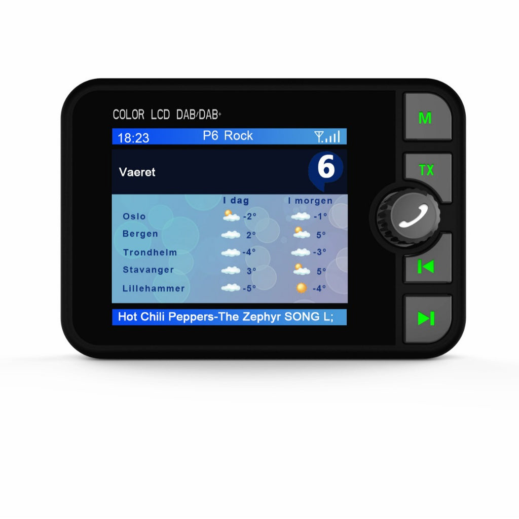 Station européenne écran couleur populaire voiture DAB récepteur numérique Bluetooth MP3 multifonction