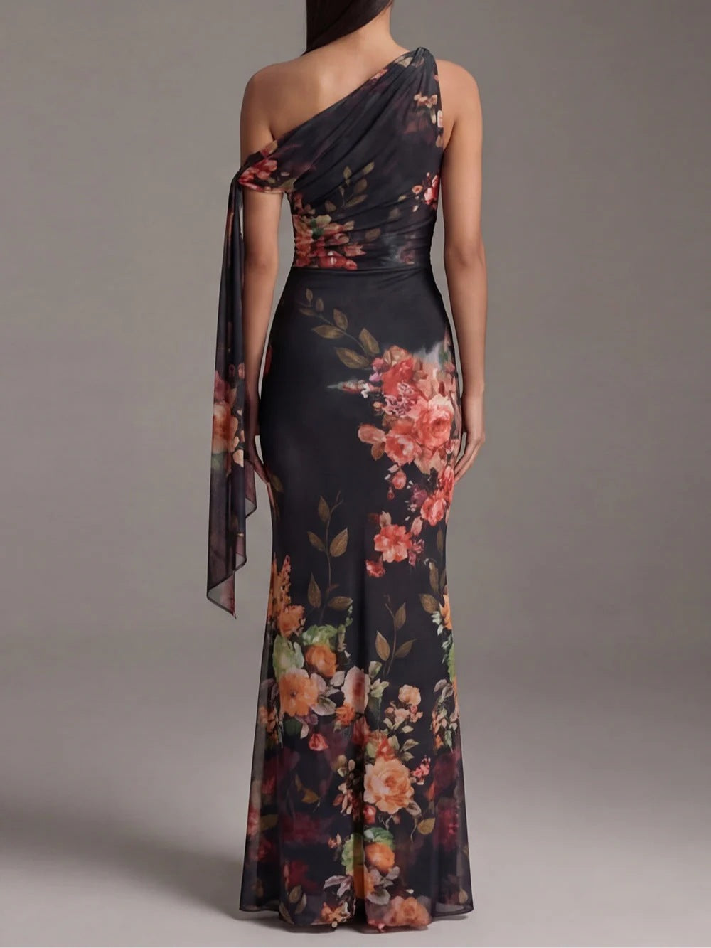 Robe à taille unique à imprimé numérique pour femme