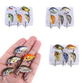 Style Mini Rock Lure de pêche 1,5g Petit ensemble de lure 5 couleurs Lure d'impression en boîte