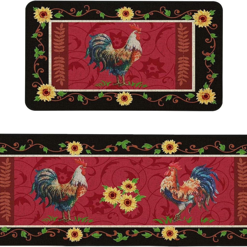 Rétro-style tapis de cuisine résistant aux taches Durable et facile à entretenir