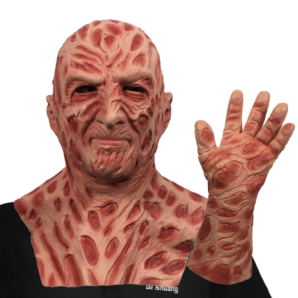 Horreur Grimace Masque Gants Halloween Party Performance Props