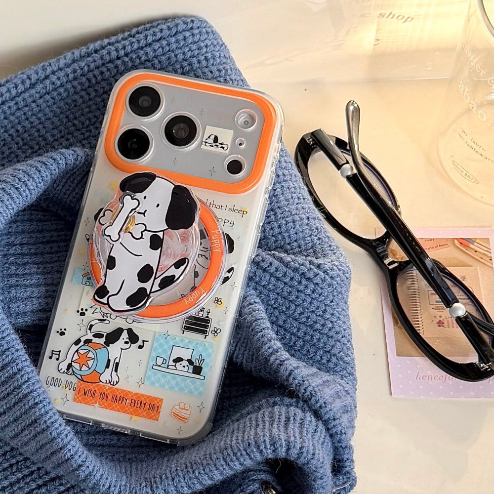 Boite de téléphone de dessin animé pour chats et chiens tachetés