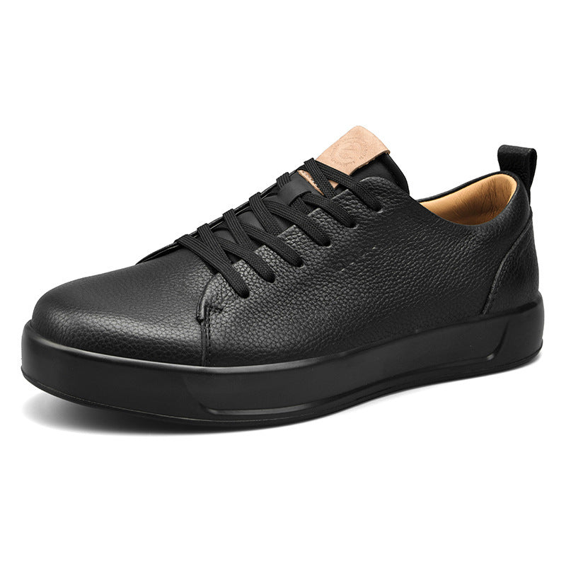 Chaussures Casual en cuir confortable et polyvalent Blanc en cuir Sneakers