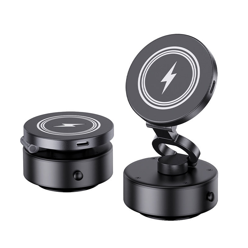 Support de téléphone de voiture pliable avec chargeur sans fil 15W