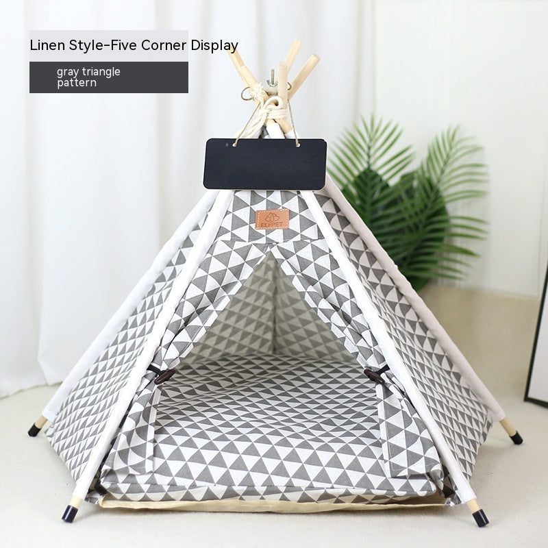 Maison de chat de tente de chat amovible et lavable Kennel Cat Villa semi-fermée Insulation Cat Ne