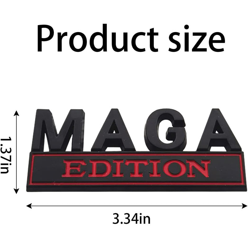 4pcs MAGA Edition voiture métal insigne de remplacement camion