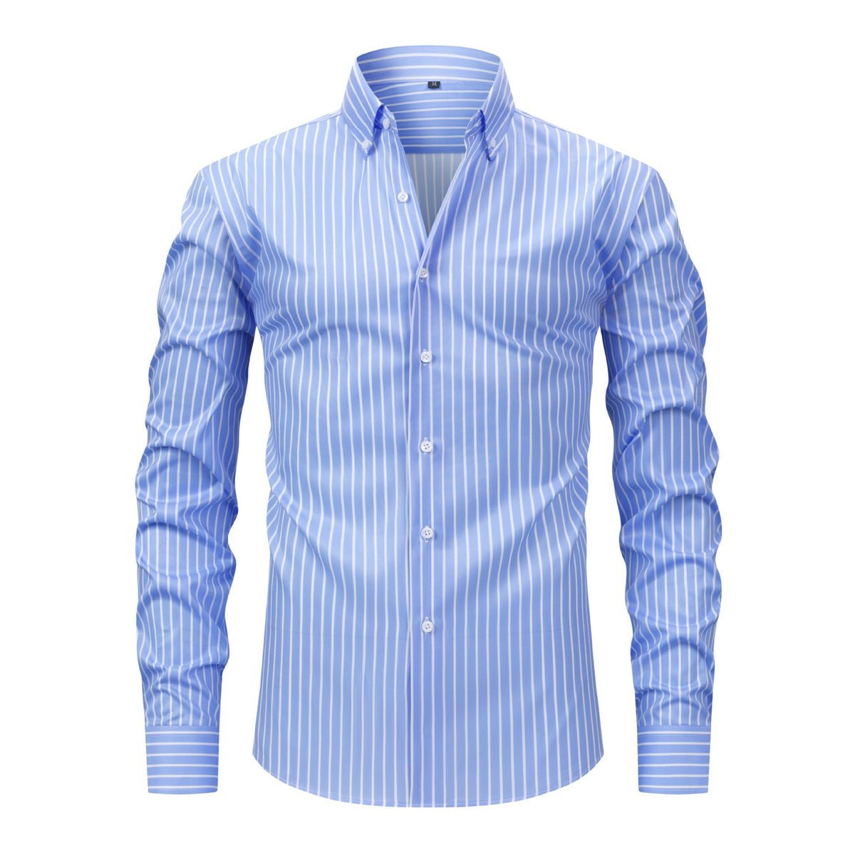 Chemise à manches longues à rayures numériques à quatre voies Jiana