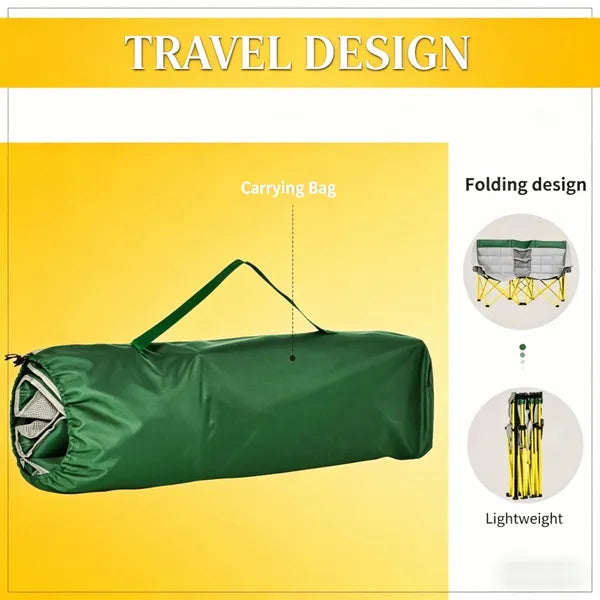 Double folding chair