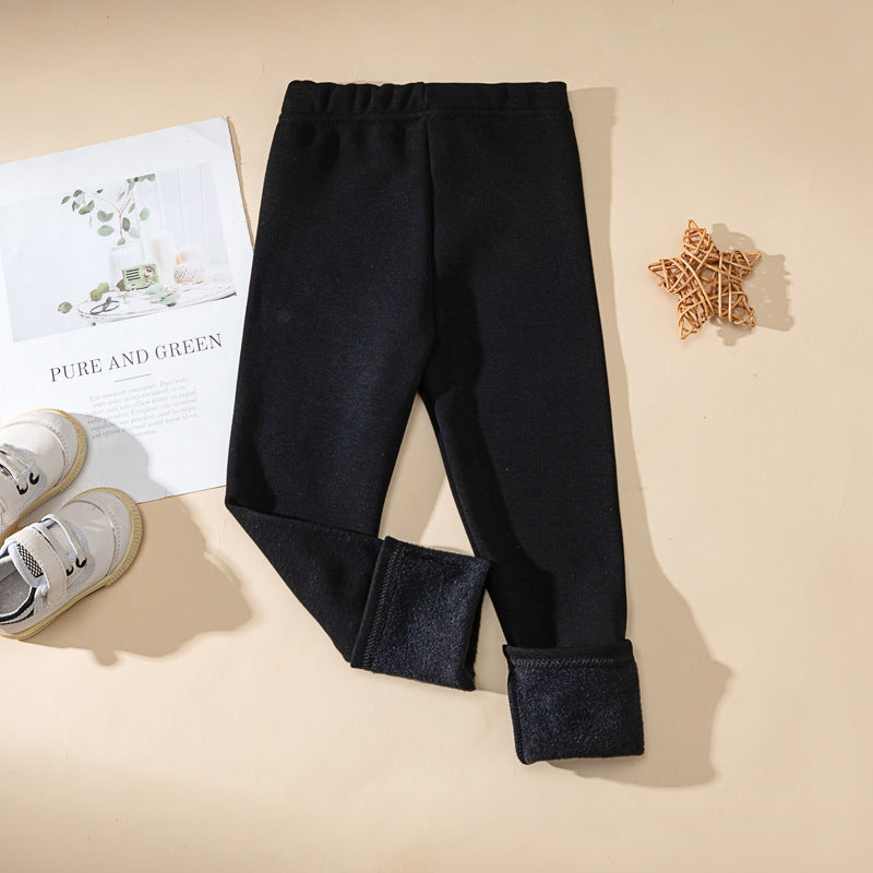 Pantalons d'enfants d'une épaisseur extra-faible doublés de polaire
