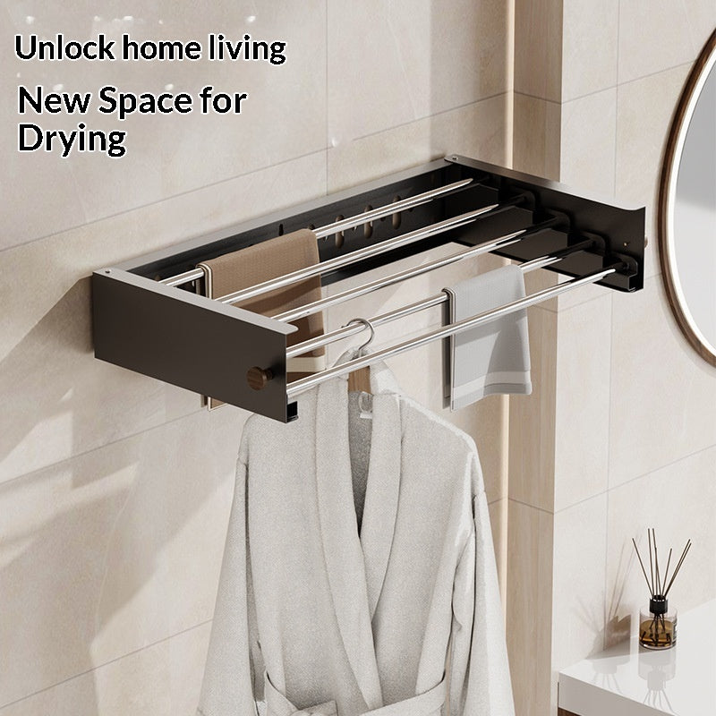 Balcon Invisible Rack de séchage à la maison Vêtements intérieurs