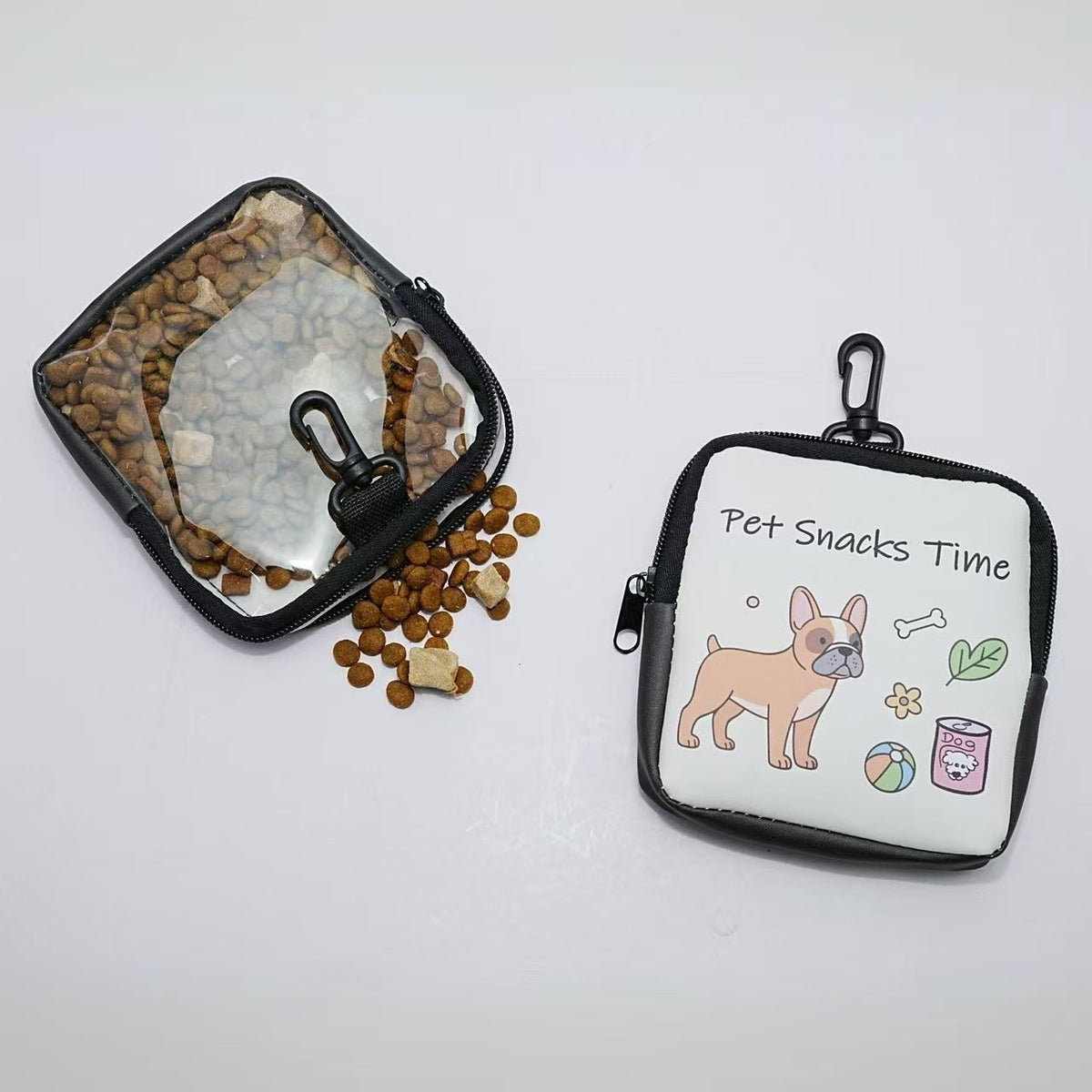Set of printed portable workout bags