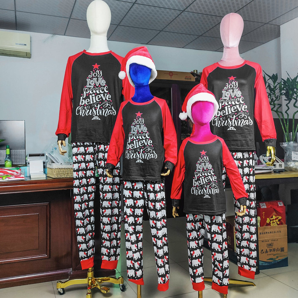 Vêtements de maison imprimés pour parents et enfants de Noël