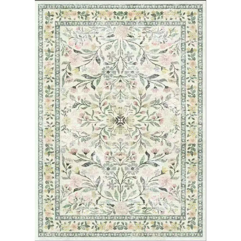 Rug vintage de style américain pour le salon non-dérapant et résistant aux taches
