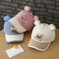 Casquette de baseball en forme d'ours brodé en trois dimensions pour usage quotidien