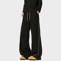 Pantalons de sport rayés noirs pour hommes