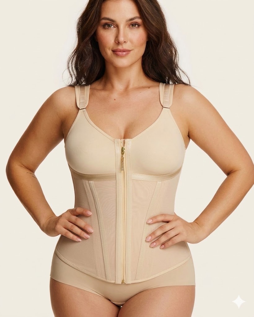 Double-Layer Tummy Control Waist Shaper Girdle avec Bra