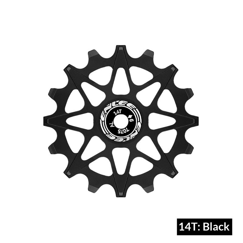 Positive derailleur and negative teeth