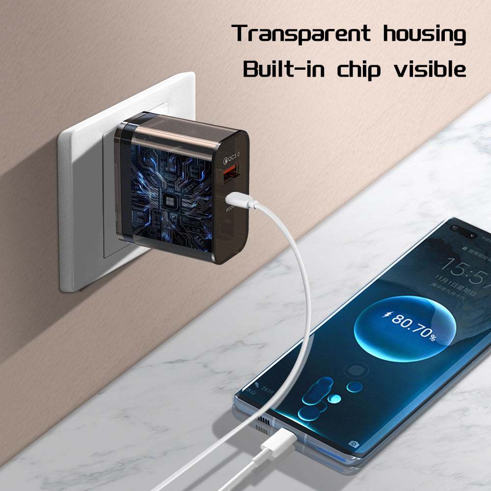 Adaptateur de charge transparent 38W