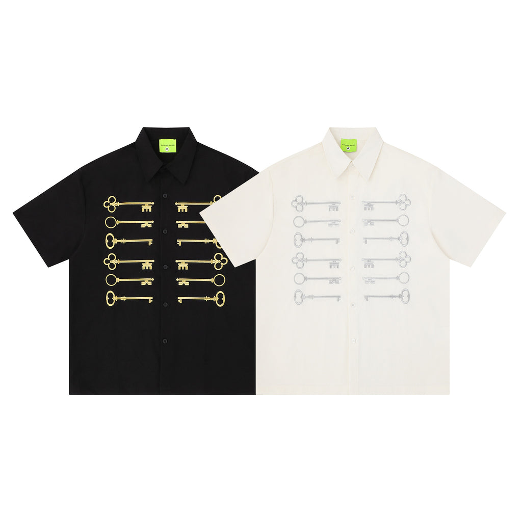 T-shirt à manches courtes rétro style américain pour le printemps et l'été