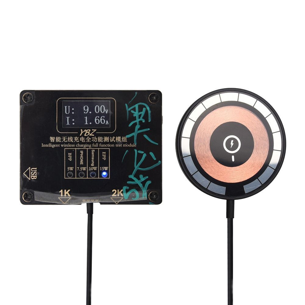 Chargeur magnétique transparent sans fil bi-en-un 15W