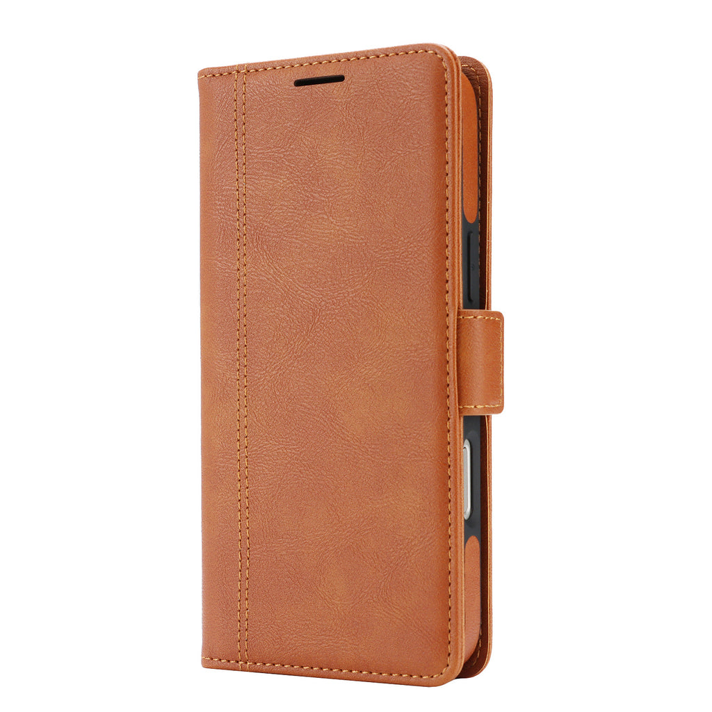 Coque de téléphone en cuir magnétique sans fil