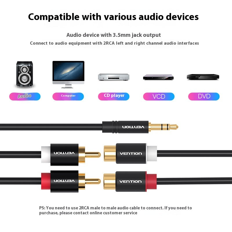 Câble audio 3,5mm revolver double tête Lotus
