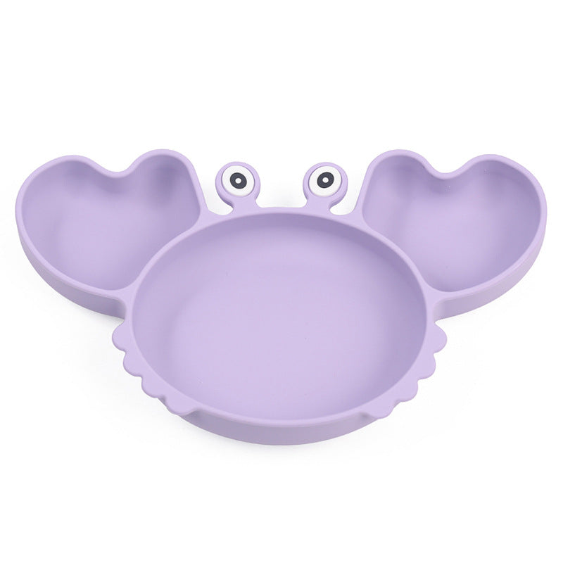 Plaque de coutellerie fractionnée en silicone pour nourrissons