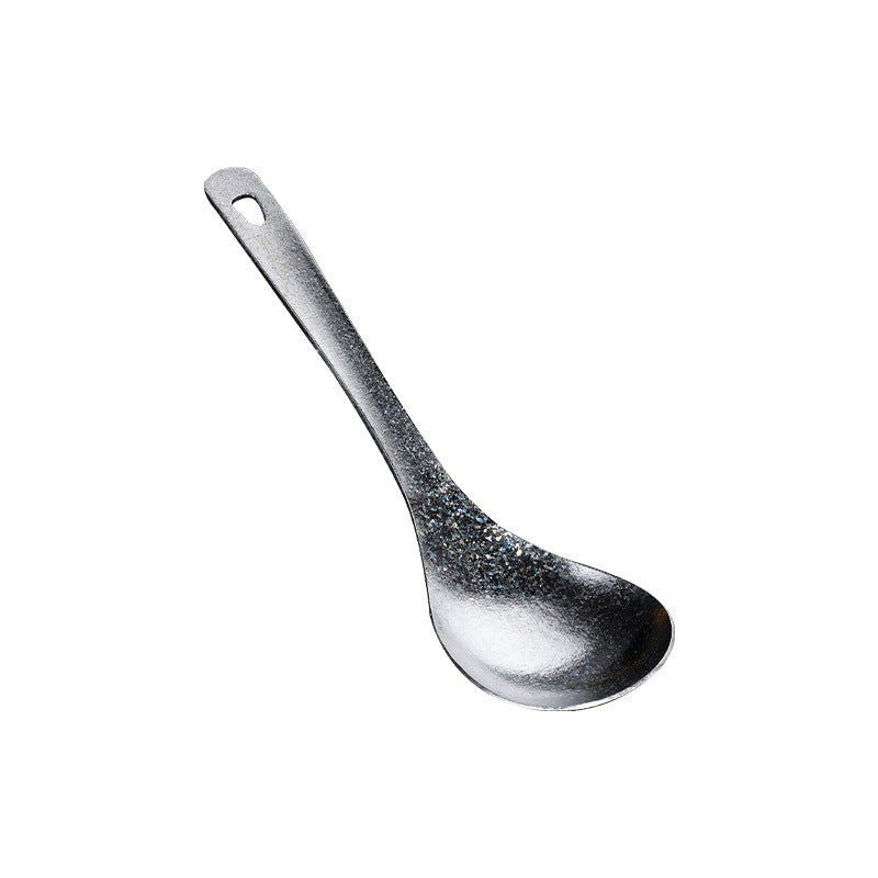 Fourneau de table à soupe et à cuillères de riz en pur titane