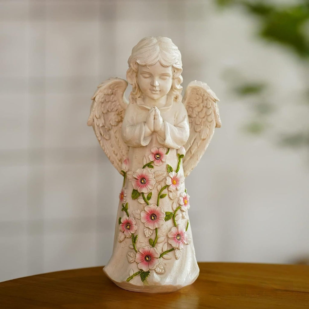 Resin Garden Angel Wings Solar Light