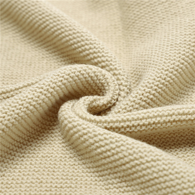 Couvertures de bébé tricotées Newborn Swaddle Wrap Ruffle
