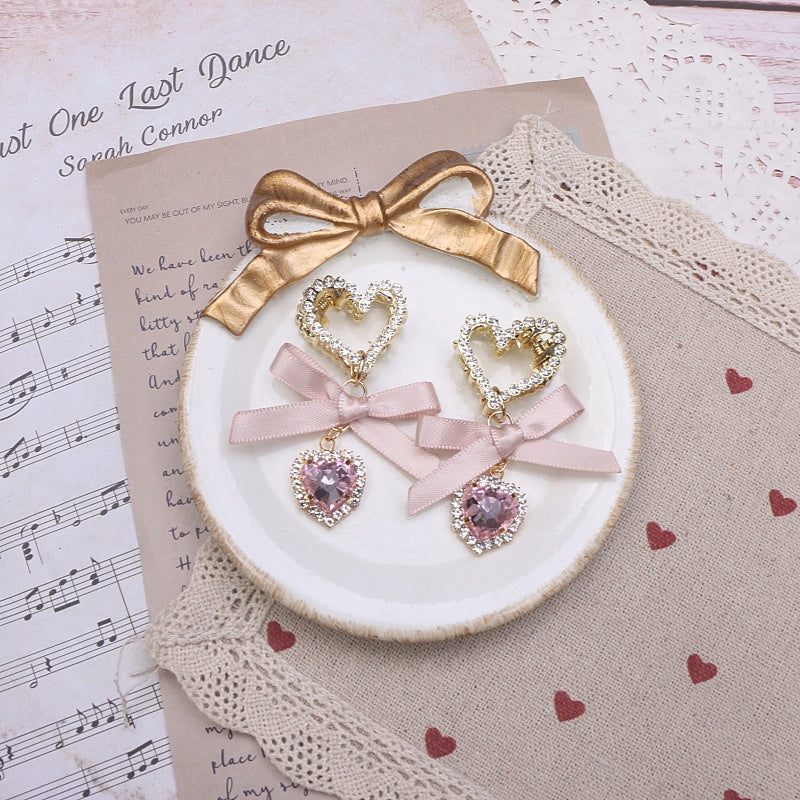 Sweet Mignon Massure Headdress Lace Bow Strass