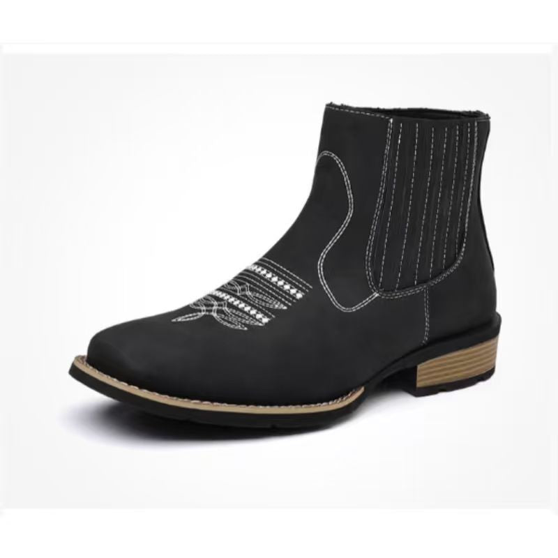 Brodé cheville hommes hauts Martin Bottes