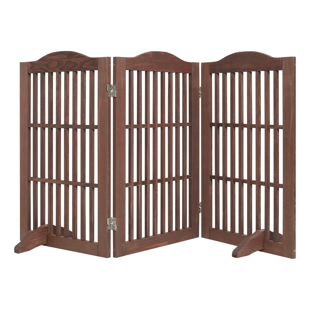 Porte pliable pour chiens en bois