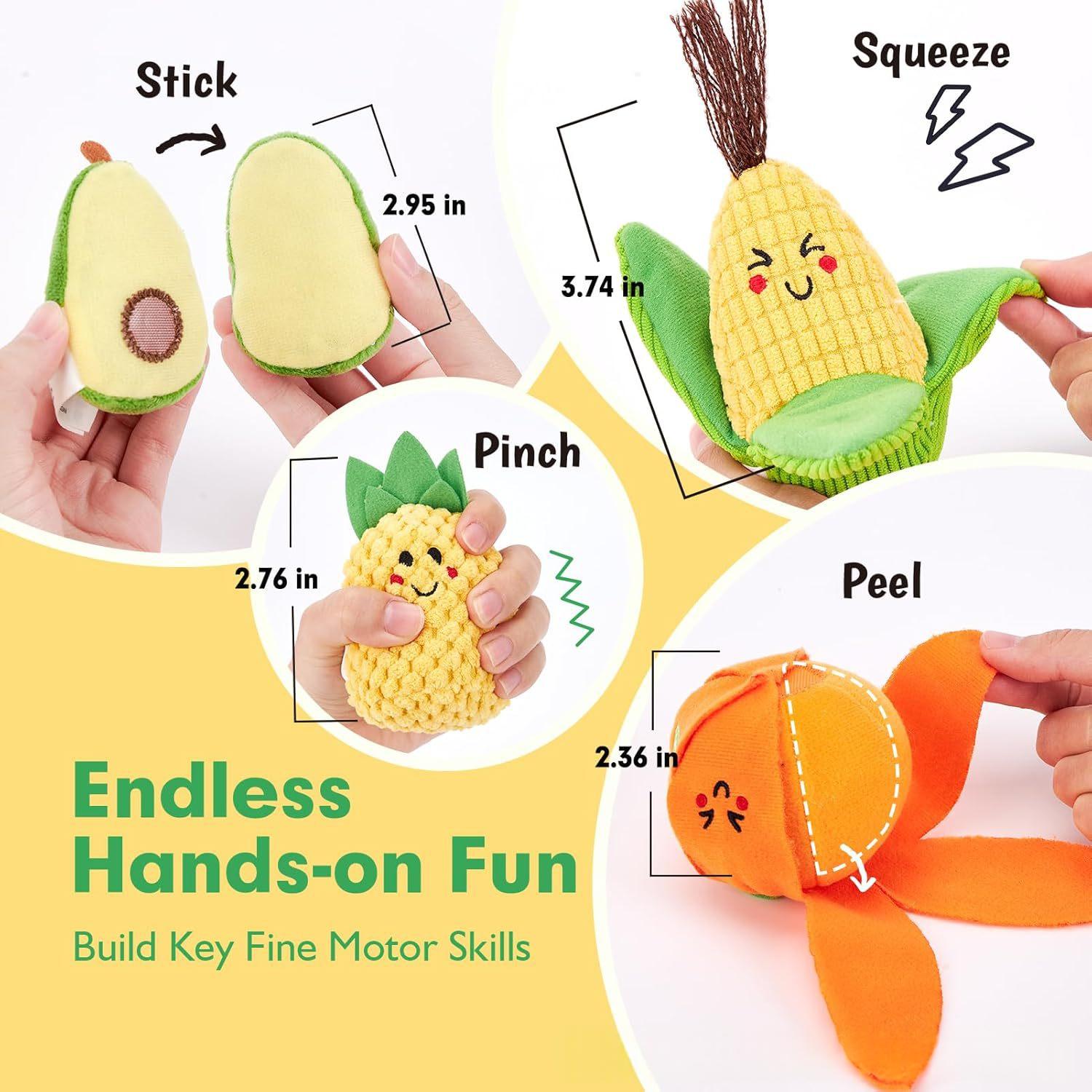 Jouets sensoriels de fruits et légumes Montessori