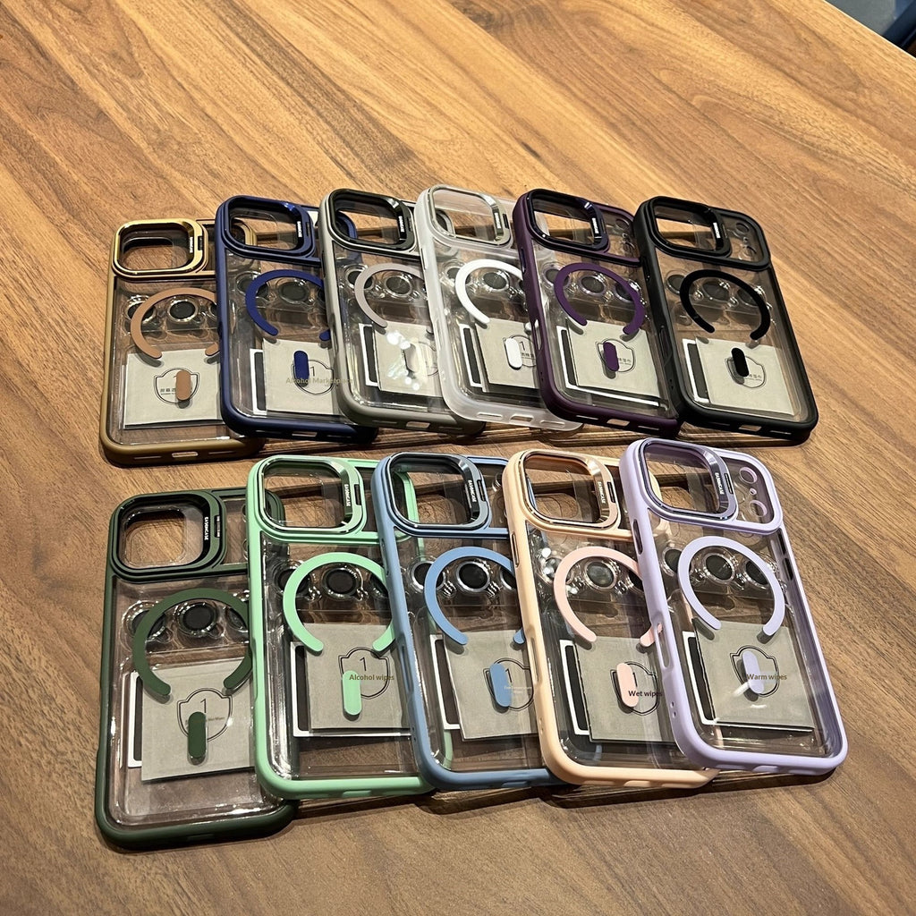 Coque téléphonique avec support de lentille métallique et protecteur de lentille intégré