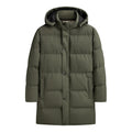Homme Plus Taille Épaisseur thermique Long Couleur pure Vêtements de coton